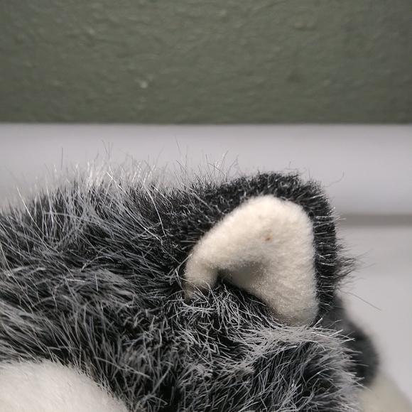 Russ Berrie Blizzard Mini Husky Dog Puppy Plush Stuffed Animal Toy Blue Eyes 11" - Picture 6 of 9